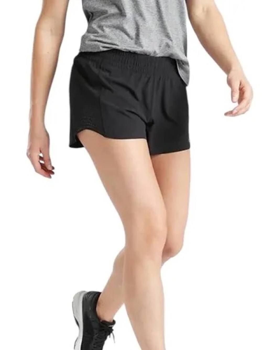 NWT Athleta Hustle 3” Running Shorts Women’s XL Black Activewear Gym Athletic
